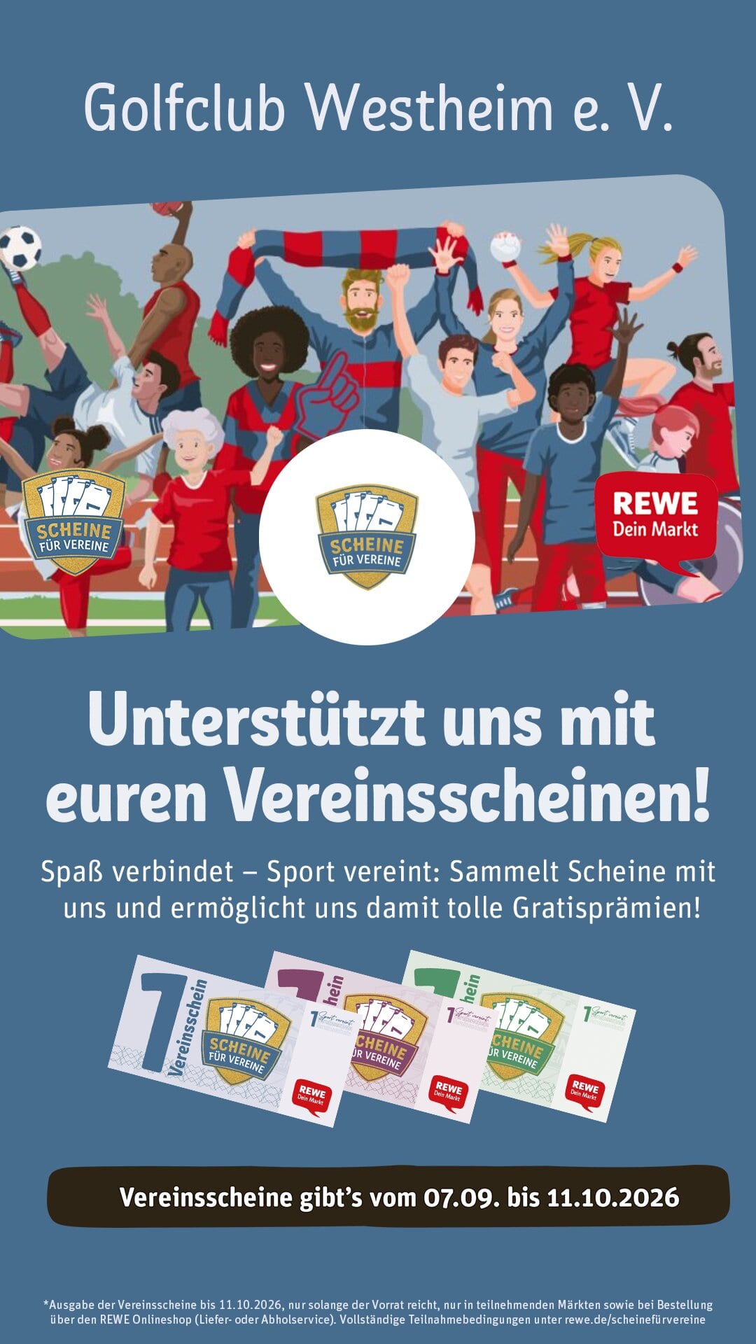 Scheine für Vereine — Golfclub Westheim